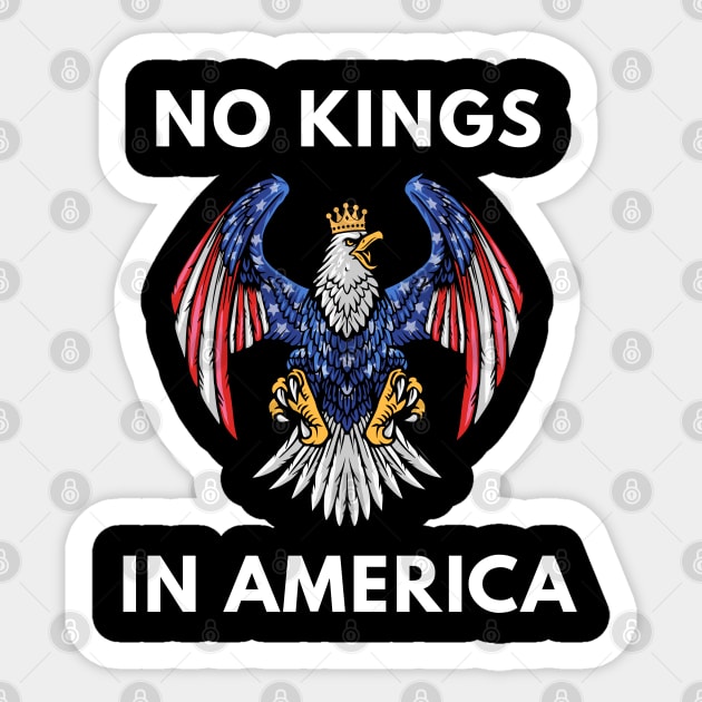 No-Kings Sticker by Creatifly Graphic Tees